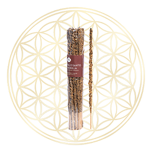 Incenso Sagrada Madre Linha Artesano Palo Santo e Baunilha 20 varetas