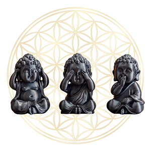 Trio de Budas Sábios - CHUMBO