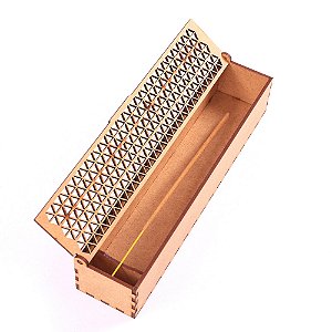 Porta Incenso Triangulo - Mdf Cru