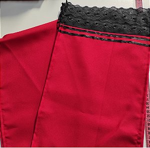 Pano de cabeça vermelho