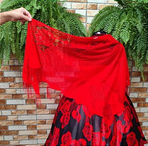 Xale vermelho