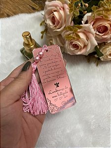 Marca Página de Batizado com Oração Anjo da guarda – Lembrancinha Religiosa (Kit 10 un)