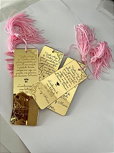 Kit com 10 Marca Páginas Batizado