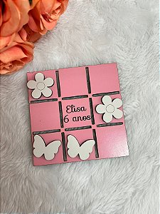 Jogo da Velha Jardim Encantado KIT 10 UNI