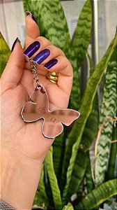 KIT com 15 UNIDADES - Chaveiro Borboletas em Acrílico