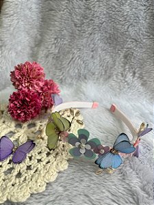 TIARA BORBOLETAS 3D