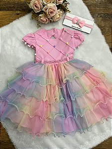 VESTIDO CIRCO ROSA