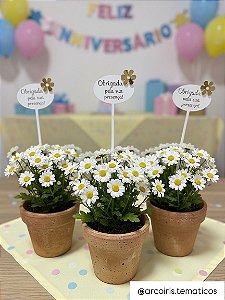 Tag para vaso de Flores - Centro de mesa - Kit 10 Unidades