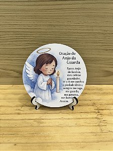 Display Oração do Anjo da Guarda – Lembrancinha Batizado (Kit 10)
