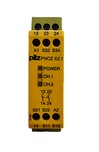 Rele de segurança PNOZ X2.1 24 VAC/DC 2 n/o - PILZ