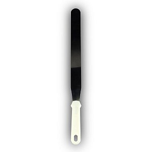 Espátula de Confeiteiro para Alisar Reta Profissional 30cm Inox Gallizzi