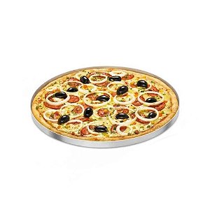 Forma Assadeira Pizza Alumínio 25x1,5cm Gallizzi