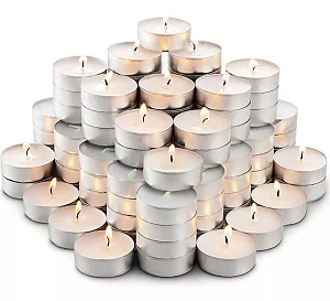 Vela Decorativa Flutuante Estilo Rechaud - Branca - Unidade