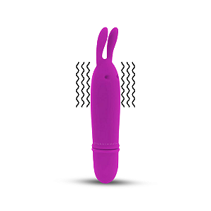 Mini Vibrador Coelhinho Silicone 10 Vibrações - À Pilhas