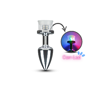 Lume - Plug Anal em ABS Pequeno com Luz de Led