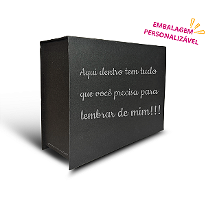 Caixa Especial para Presente - Preta - 20x15x7cm