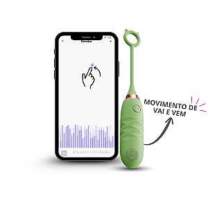 Cat Bullet - Vibrador De Ponto G Vai e Vem com APP - Recarregável - Verde