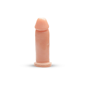 Pênis Realístico de Borracha 13x4cm - Bege