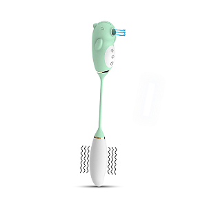 Bear - Vibrador De Pulsação com Bullet - Recarregável - Verde - Lançamento