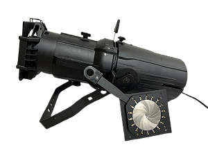 Elipsoidal Led Cob Branco Quente/frio 200w Com E Íris 36ºdmx