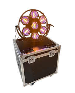 04 Coméia Cob Rgb+ Ambar Dmx Strobo Bivolt No case