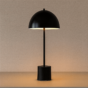 Luminária de Mesa Komaco Slim Com Cúpula Fixa