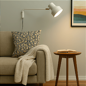 Arandela de Parede Hellen Com Cúpula Articulada