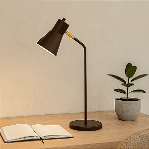 Luminária de Mesa Simpson Com Cúpula Articulada