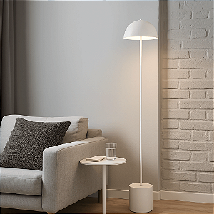 Luminária de Piso Komaco K com Cúpula Fixa