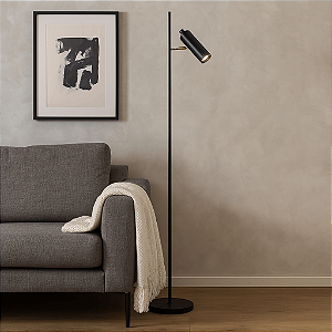 Luminária de Piso Sofhie — Design Minimalista, Cúpula Articulada e Luz Aconchegante