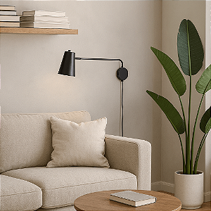 Arandela de Parede Maria Com Cúpula Articulada