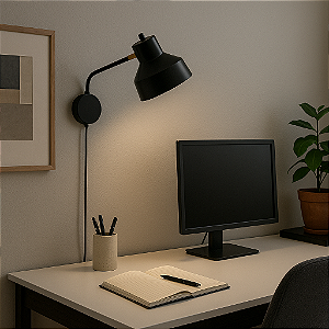 Arandela de Parede Agnes Com Cúpula Articulada