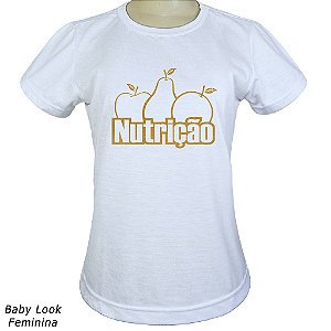 Camiseta Formandos Nutrição Em Malha Fria