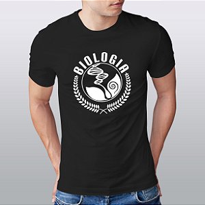 Camisa Universitária Curso Biologia Malha Algodão Penteado