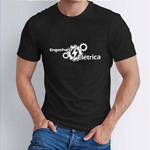 Camiseta Malha Algodão Penteado Curso Engenharia Elétrica