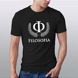 Camiseta Malha Algodão Penteado Curso Formandos Filosofia