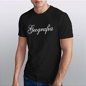 Camiseta Curso Formandos Geografia Malha Algodão Penteado