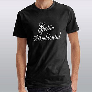 Camisa Gestão Ambiental Formandos Malha Algodão Penteado
