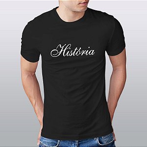 Camisa Curso História Malha Algodão Penteado Formandos