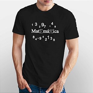 Camiseta Matemática Malha Algodão Penteado Formandos