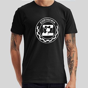 Camiseta Curso Zootecnia Malha Algodão Penteado Formandos