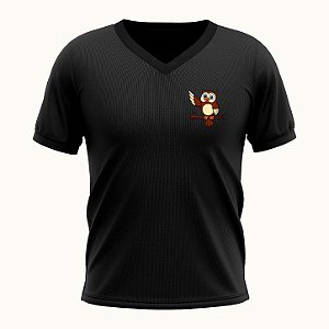 Camiseta Coruja Pedagogia Logo Peito Estampa Dtf