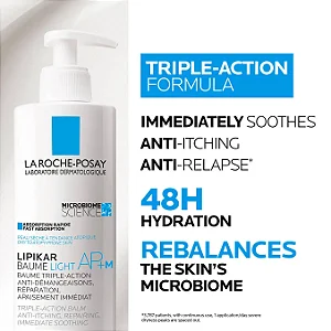 Hidratante Facial e Corporal La Roche-Posay Lipikar Baume Light AP+M 400ml