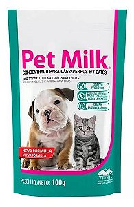 Pet Milk Suplemento para Cães e Gatos 100g