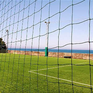 Rede de Proteção Esportiva para Laterais/Fundos de Campo de Futebol e Society –  Fio 4 - Malha 15 cm (Sob Medida)