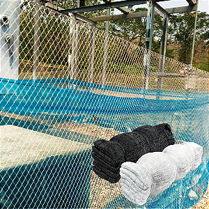Tela de Proteção Fardo Polietileno Nylon de 7x20 metros no Fio 2.5mm e Malha 5x5 cm.