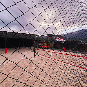 Rede de Proteção para Quadra de Beach Tennis - Fio 2 - Malha 4x4 Sob Medida