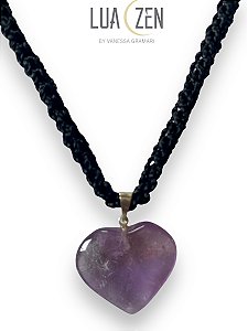 Colar Coração Ametista
