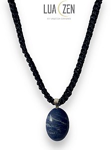 Colar Oval Sodalita