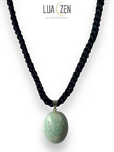 Colar Oval Amazonita Verde